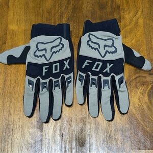 Fox Racing motocross beige black gloves size 2XL